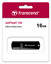 Память USB Flash 16 ГБ Transcend JetFlash 350 [TS16GJF350] [USB 2.0/USB Type-A, до 15 Мбайт/сек, монолит с колпачком, пластик]