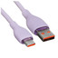 Кабель Baseus USB Type-C - USB Type-A фиолетовый [USB 2.0, форма - круглая, оплетка - TPE, 6 А, 100 Вт, 1 шт]