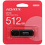 Память USB Flash 512 ГБ ADATA UV150 [AUV150-512G-RBK] [USB 3.2 Gen 1/USB Type-A, до 100 Мбайт/сек, монолит с колпачком, пластик]