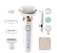Эпилятор Braun S9 Flex 9-481 [белый, пинцетов/дисков - 40, насадок - 2 шт, подсветка, эпиляция - сухая/влажная, питание - от аккумулятора, Li-Ion]