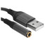 Кабель   Hoco USB Type-A - jack 3.5 мм черный [Male - Female, 0.1 м]