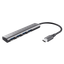 USB-разветвитель Trust Halyx [USB 3.2 Gen 1 Type-A х 4, кабель - 10 см, OTG, корпус серый]