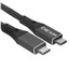 Кабель DEXP USB Type-C - USB Type-C черный [USB4, форма - круглая, 5 А, 240 Вт, металлический корпус разъемов, 1 шт]