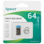 Память USB Flash 64 ГБ Apacer AH111 [AP64GAH111U-1] [USB 2.0/USB Type-A, мини, монолит, металл, пластик]