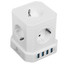 Сетевой фильтр Cablexpert TWR-5-U4-W-2 белый [розетки - 5, USB - 4 шт, 10 А, 2500 Вт, кабель - 2 м]
