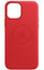 Накладка  Apple Leather Case для Apple iPhone 12/ 12 Pro красный [микрофибра, натуральная кожа, ПК]