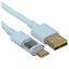 Кабель Baseus USB Type-C - USB Type-A голубой [форма - круглая, оплетка - нейлоновая, 5 А, 100 Вт, 1 шт]
