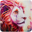 Коврик Aceline Glow Lion (S) разноцветный [полиэстер, 300 мм x 300 мм x 2 мм, рисунок - животные]