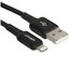 Кабель ACEFAST Lightning 8-pin - USB Type-A черный [USB 2.0, форма - круглая, оплетка - нейлоновая, 2.4 А, 12 Вт, металлический корпус разъемов, 1 шт]