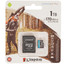 Карта памяти Kingston Canvas Go! Plus microSDXC 1024 ГБ [SDCG3/1TB] [A2, Class 10, UHS Class 3, Video Class 30, запись - 90 Мбайт/сек, чтение - 170 Мбайт/сек]