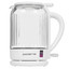 Электрочайник Polaris PWK 0701CGL Water Way Pro белый [1.5 л, 1950 Вт, скрытый нагревательный элемент, фильтр, материал корпуса - пластик, термостойкое стекло]