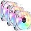 Комплект вентиляторов Cougar APOLAR 120 ARGB [CF-APR12HW3-RGB] белый [120 x 120 мм, 4 pin, 600 об/мин - 2200 об/мин,  - 37.1 дБ, в комплекте - 3]