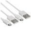 Кабель Baseus micro USB-B - USB Type-A белый 1.5 м [форма - круглая, оплетка - ПВХ, 2.1 А, 2 шт]
