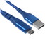 Кабель DEXP micro USB-B - USB Type-A синий 1 м [форма - круглая, оплетка - нейлоновая, 2 А, металлический корпус разъемов, 1 шт]