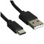 Кабель Aceline USB Type-C - USB Type-A черный [USB 2.0, форма - круглая, оплетка - ПВХ, 2.1 А, 1 шт]