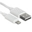 Кабель Hoco Lightning 8-pin - USB Type-A белый [USB 2.0, форма - круглая, оплетка - ПВХ, 2.4 А, 1 шт]