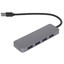 USB-разветвитель DEXP DUH-UHB359BPL [USB 3.2 Gen 1 Type-A х 4, кабель - 20 см, корпус серый]