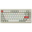 Клавиатура  проводная + беспроводная Keychron V1 Max [механическая, Gateron Jupiter Brown, клавиш - 81, Bluetooth, USB Type-A, USB Type-C, радиоканал, цвет бежевый]