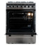 Комбинированная плита Midea FSC-602DX серебристый [конфорок газовых - 4 шт, духовка - 65 л, покрытие - эмалированная сталь, электроподжиг, газ-контроль конфорок]