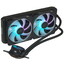 Система охлаждения ASUS ROG STRIX LC II 280 ARGB черная [140 мм - две секции, разъем помпы - 4 pin, радиатор - алюминий, ARGB подсветка]