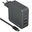 Сетевое зарядное устройство DEXP GaN IET25CD серый [мощность - 120 Вт, 5 А, до 21 В, USB Type-C, PD, PPS, QC]