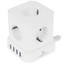 Сетевой фильтр Cablexpert TWR-5-U4-W-3 белый [розетки - 5, USB - 4 шт, 10 А, 2500 Вт, кабель - 3 м]