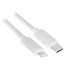 Кабель KEYRON Lightning 8-pin - USB Type-C белый 1.5 м [форма - круглая, оплетка - TPE, 2.4 А, 1 шт]