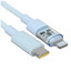 Кабель Baseus Lightning 8-pin - USB Type-C голубой [форма - круглая, оплетка - нейлоновая, 2.22 А, 20 Вт, 1 шт]