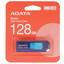 Память OTG USB Flash 128 ГБ ADATA UC300 [ACHO-UC300-128G-RNB/BU] [USB 3.2 Gen 1/USB Type-C, до 100 Мбайт/сек, выдвижной (слайдер), пластик]