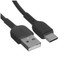 Кабель Hoco USB Type-C - USB Type-A черный [USB 2.0, форма - круглая, оплетка - TPE, 3 А, 10 Вт, 1 шт]