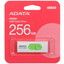 Память USB Flash 256 ГБ A-Data UV320 [AUV320-256G-RWHGN] [USB 3.2 Gen 1/USB Type-A, до 100 Мбайт/сек, выдвижной (слайдер), пластик]