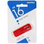 Память USB Flash 16 ГБ Smartbuy Clue [SB16GBCLU-R] [USB 2.0/USB Type-A, до 15 Мбайт/сек, монолит с колпачком, пластик]