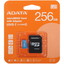 Карта памяти ADATA Premier microSDXC 256 ГБ [AUSDX256GUICL10A1-RA1] [A1, Class 10, Video Class 10, запись - 25 Мбайт/сек, чтение - 100 Мбайт/сек]