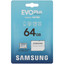 Карта памяти Samsung EVO Plus microSDXC 64 ГБ [MB-MC64SA/CN] [A1, UHS Class 1, Video Class 10, чтение - 160 Мбайт/сек]