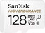 Карта памяти SanDisk microSDXC 128 ГБ [SDSQQNR-128G-ZN6IA] [Class 10, UHS Class 3, Video Class 30, запись - 40 Мбайт/сек, чтение - 100 Мбайт/сек]