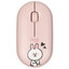 Мышь беспроводная Logitech Pebble M350 [910-005782] розовый [1000 dpi, светодиодный, Bluetooth, USB Type-A, кнопки - 3]
