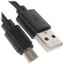 Кабель FinePower micro USB-B - USB Type-A черный 2 м [форма - круглая, оплетка - ПВХ, 2.1 А, 1 шт]