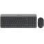 Клавиатура+мышь беспроводная   Logitech Slim Wireless Desktop MK470 черный [ножничная, клавиш - 102 шт, USBоптическая светодиодная, USB, Fn]