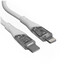 Кабель GAL Lightning 8-pin - USB Type-C белый 2 м [форма - круглая, оплетка - TPE, 3 А, 12 Вт, 1 шт]