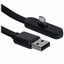 Кабель Baseus Lightning 8-pin - USB Type-A черный [USB 2.0, форма - плоская, оплетка - нейлоновая, 2.4 А, 12 Вт, L-образный разъем, 1 шт]