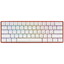 Клавиатура  проводная + беспроводная DEXP Tanto WRS [механическая, Outemu Red, клавиш - 61, Bluetooth, USB Type-A, радиоканал, цвет белый]