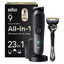 Триммер Braun Series 9 AIO9520 серый/черный [длина стрижки до 21 мм, установок длины - 50, насадок и головок - 18 шт, питание - от аккумулятора]