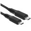 Кабель KEYRON USB Type-C - USB Type-C черный [форма - круглая, оплетка - нейлоновая, 5 А, 100 Вт, 1 шт]