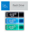 Память USB Flash 16 ГБ Smartbuy Glossy [SB016GB2GSKBGSET] [USB 2.0/USB Type-A, до 15 Мбайт/сек, монолит с колпачком, пластик]