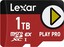 Карта памяти Lexar PLAY PRO microSDXC 1000 ГБ [LMSXPS0001T-BNNNG] [Video Class 30, запись - 600 Мбайт/сек, чтение - 900 Мбайт/сек]
