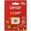 Карта памяти Lexar microSDXC 512 ГБ [LMSPLAY512G-BNNNG] [A2, UHS Class 3, Video Class 30, запись - 100 Мбайт/сек, чтение - 160 Мбайт/сек]