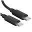 Кабель Hoco USB Type-C - USB Type-C черный 2 м [форма - круглая, оплетка - ПВХ, 3 А, 60 Вт, 1 шт]