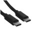 Кабель Aceline USB Type-C - USB Type-C черный [форма - круглая, оплетка - ПВХ, 3 А, 1 шт]