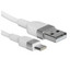 Кабель Hoco USB Type-C - USB Type-A белый [USB 2.0, форма - круглая, оплетка - силиконовая, 3 А, 15 Вт, металлический корпус разъемов, 1 шт]