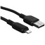 Кабель Baseus Lightning 8-pin - USB Type-A черный [USB 2.0, OTG, форма - круглая, оплетка - ПВХ, 2.4 А, 12 Вт, 1 шт]